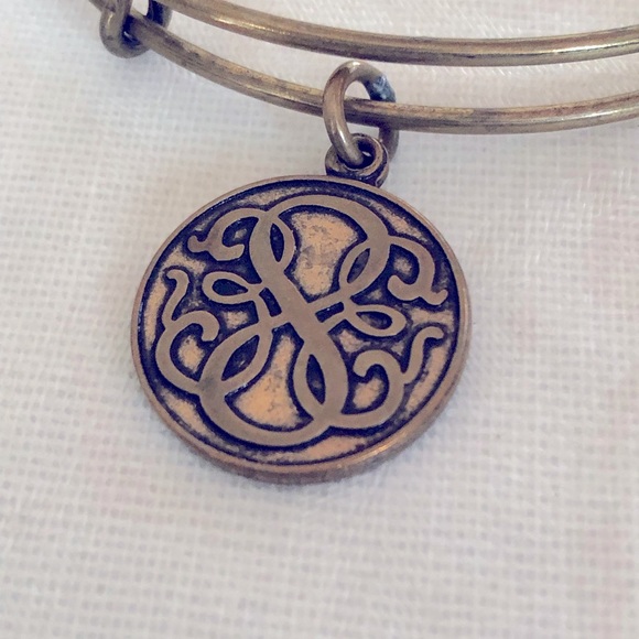 Alex and Ani Path Life Infinity gold charm bracelet adjustable Bangle boho - Picture 1 of 8